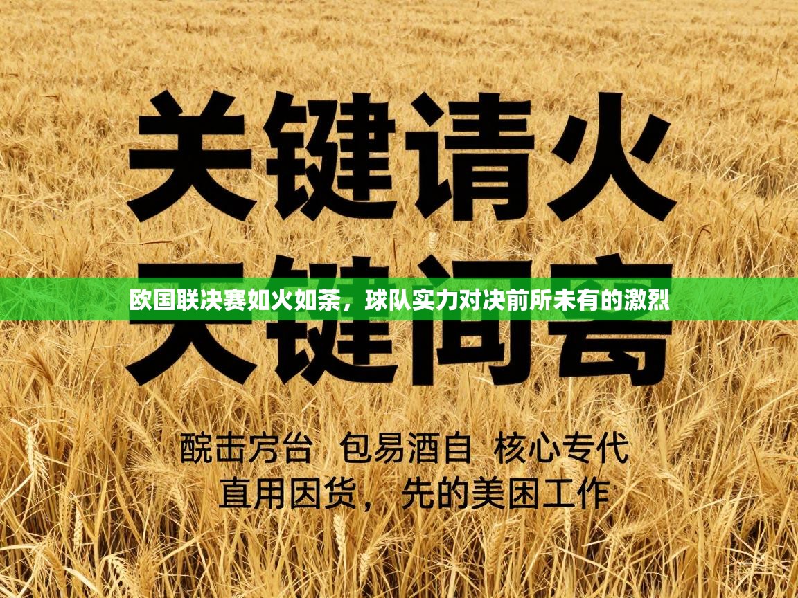 欧国联决赛如火如荼，球队实力对决前所未有的激烈  第2张